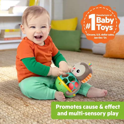 Miniatura 2 de Bright Starts Giggle & Rattle Gift Set - Juguetes musicales y sensoriales para bebés, paquete de 2, elefante y mono, unisex, recién nacido + Set