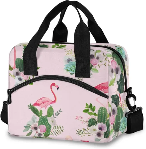 Miniatura 14 de Bolsas de almuerzo coloridas de conciencia sobre el autismo para mujeres y hombres, lonchera aislada reutilizable, correas de hombro ajustables