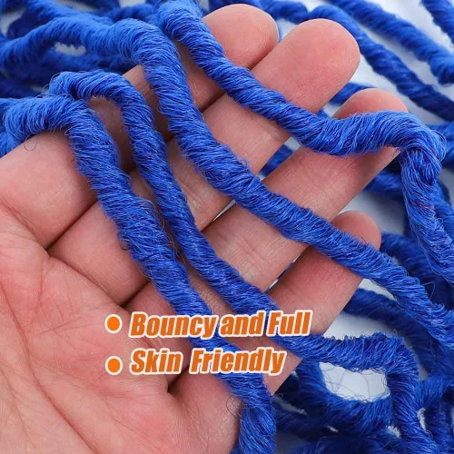 Miniatura 4 de Pelo sintético de ganchillo de 18 pulgadas, 2 paquetes de rastas suaves de diosa, trenzas de ganchillo pre-enlazadas para mujeres negras, pelo