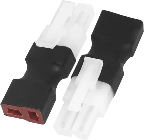 Miniatura 4 de ShareGoo - 2 pares de adaptadores compatibles con Big Tamiya Style a T Plug hembra macho adaptador para RC FPV Drone Car Truck Lipo NiMH cargador