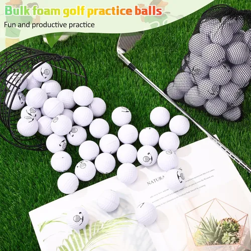 Miniatura 6 de Mudder 200 pelotas de práctica de golf de espuma a granel, bola de espuma suave, sensación realista, práctica limitada de mosca para entrenamiento