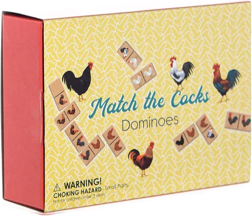 Miniatura 2 de Boxer Gifts Match The Cocks - Juego de dominó novedoso Divertido regalo de Papá Noel grosero secreto para sus piezas de madera