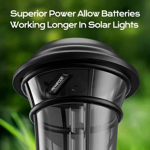Miniatura 4 de Baterías AA recargables de 600 mAh, batería AA NiMH de 1.2 V de alta capacidad para luces solares al aire libre y dispositivos domésticos