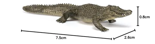 Miniatura 10 de Papo - Figura realista de cocodrilo - A partir de 3 años - Colección Wild Life - Reptiles educativos de pantano - Juguete de idea de regalo