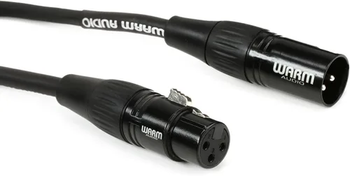 Miniatura 4 de Warm Audio Cable de micrófono XLR hembra a XLR macho de la serie Pro, 3 pies, negro/plateado