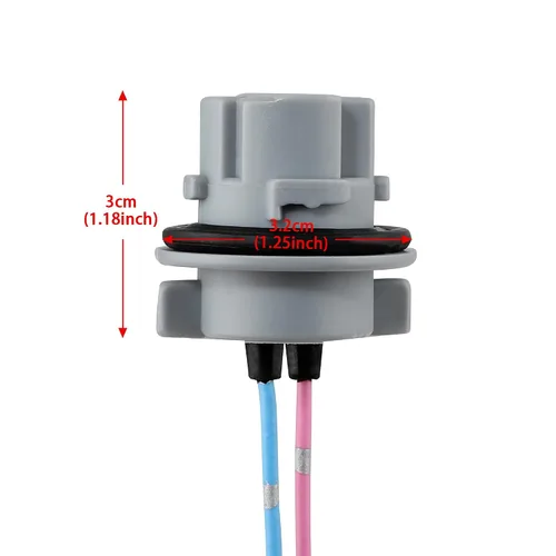 Miniatura 2 de TOMALL 7440 T20 - Adaptador hembra para intermitentes/bombillas de marcha atrás (paquete de 2)