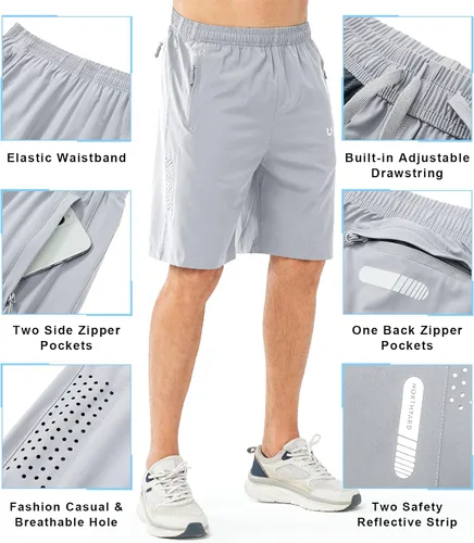 Miniatura 5 de NORTHYARD Pantalones cortos deportivos ligeros de secado rápido y de 7pulgadas para hombre, para senderismo, deportes, gimnasio, correr