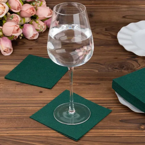 Miniatura 28 de Efavormart - Paquete de 20 servilletas de papel Airlaid suaves de lino de color burdeos, altamente absorbentes, desechables Borgoña