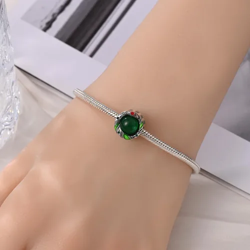Miniatura 93 de KUNSIR Los abalorios se adaptan a pulseras Pandora para mujer, plata de ley 925, cuentas colgantes de joyería para niñas, dijes de feliz cumpleaños