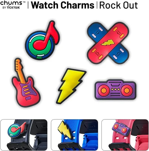Miniatura 6 de TickTalk Paquete 4 todo en uno reloj negro 4 en red GSMA auriculares negros base de alimentación negra dijes de reloj rock