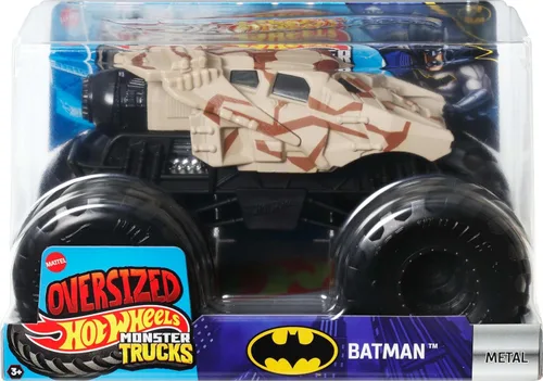 Miniatura 2 de Hot Wheels Monster Trucks, camión monstruo de gran tamaño, camión de juguete fundido a presión a escala 1:24 con ruedas gigantes y diseños geniales