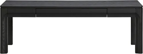 Miniatura 3 de NTC Flow Mesa de Café Moderna de Madera Rectangular con Cajón Oculto – Resistente al Agua y al Calor, Negro Quemado