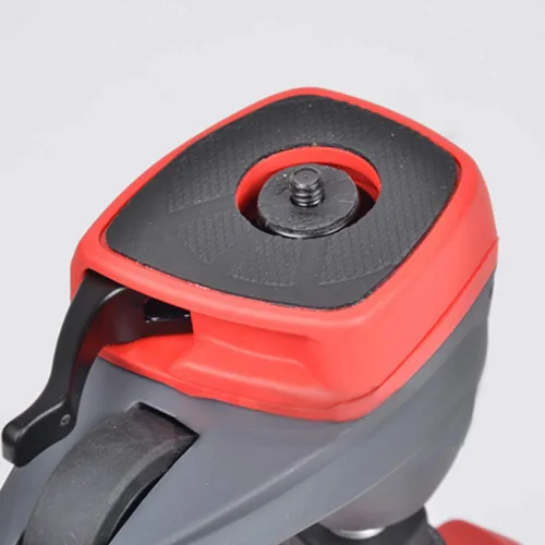 Miniatura 3 de ANGGREK Placa de liberación rápida, mini aleación de aluminio redonda para trípode Manfrotto de acción compacta, ultraligera, compatible