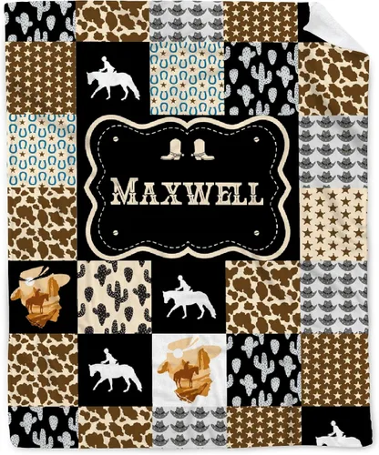 Miniatura 12 de Manta de bebé personalizada con estampado de vaca, nombre personalizado, manta de cumpleaños para recién nacido, manta de recepción para niño
