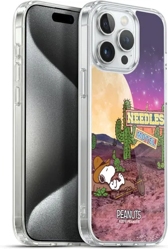 Miniatura 107 de Head Case Designs Funda de gel con licencia oficial de Peanuts Nebula Cactus Needles Snoopy Space Cowboy [protección de grado militar] compatible