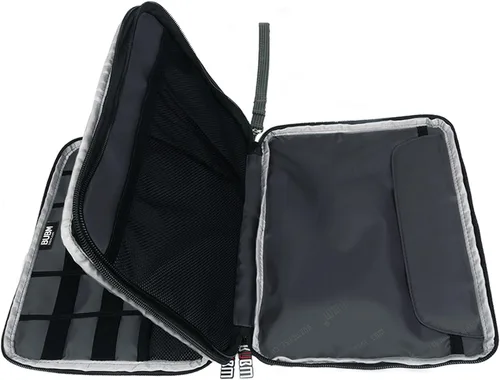 Miniatura 3 de Organizador de equipaje con doble capa para viajes BUBM, para llevar dispositivos y accesorios electrónicos., Negro, 2 capas L