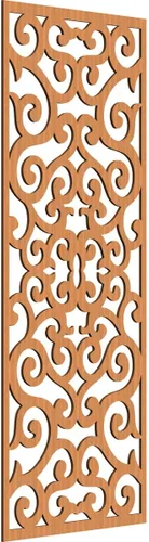 Miniatura 83 de Eveline - Paneles decorativos de pared de madera con calado, 13 3/8 pulgadas de ancho x 34 3/8 pulgadas de alto x 3/8 de alto, roble rojo rojo