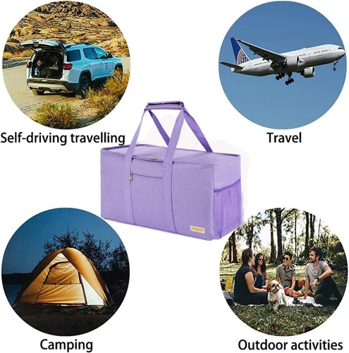 Miniatura 7 de Bolsa grande utilitaria, bolsa impermeable para playa y picnic, almacenamiento plegable y reutilizable