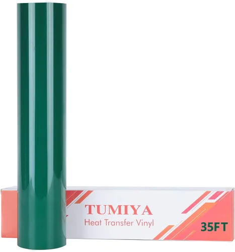 Miniatura 72 de TUMIYA Vinilo HTV - Vinilo de transferencia de calor de 12 pulgadas x 35 pies, vinilo dorado para planchar, rollo adhesivo brillante fácil de cortar