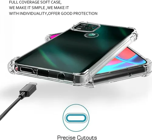 Miniatura 6 de Osophter Funda para Moto G Stylus 5G con 2 protectores de pantalla transparente y esquinas reforzadas, TPU para Motorola Moto G Stylus 5G