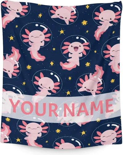 Miniatura 21 de Axolotl - Manta para niñas, tamaño de regazo de 30 x 40 pulgadas, suave, mullida, acogedora, para regalo, manta colorida y bonita para sofá, sala