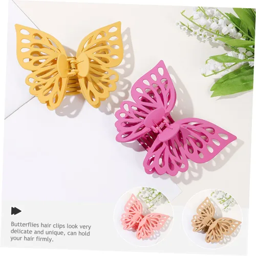 Miniatura 4 de 8 pinzas para el cabello de mariposas, pinzas grandes para mujeres y niñas, accesorios únicos para el cabello para fiestas y uso diario, pinzas