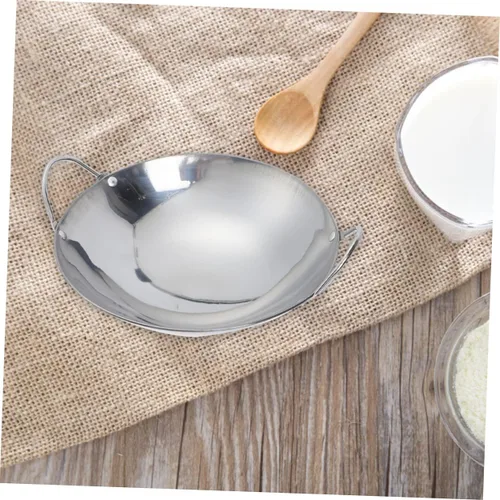 Miniatura 7 de DOITOOL Olla caliente inoxidable olla de doble mango sartén de metal olla de cocina casera Sartén de cocina caliente Shabu Sartén de 9 pulgadas tipo