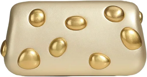 Miniatura 13 de Bolso de mano de piel sintética desmontable con cadena cruzada, bolso de noche, bolso de mano para mujer, formal, boda, fiesta, baile de graduación