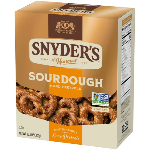 Miniatura 7 de Snyder's of Hanover Pretzels, pretzels duros de masa madre, caja de 13.5 onzas