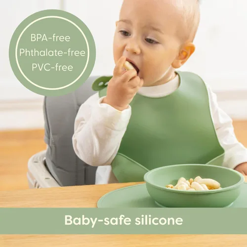 Miniatura 3 de Suministros de alimentación de destete para bebés con luz LED - UpwardBaby - Juego de alimentación para bebés - Cuenco de silicona con ventosa