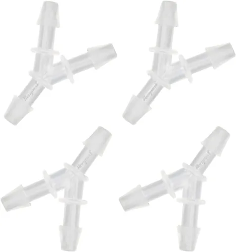 Miniatura 18 de Conector de púas de 3 vías en forma de Y de plástico de 1/2 "para manguera de aire, accesorio de púas de polipropileno de pp de tubería de agua