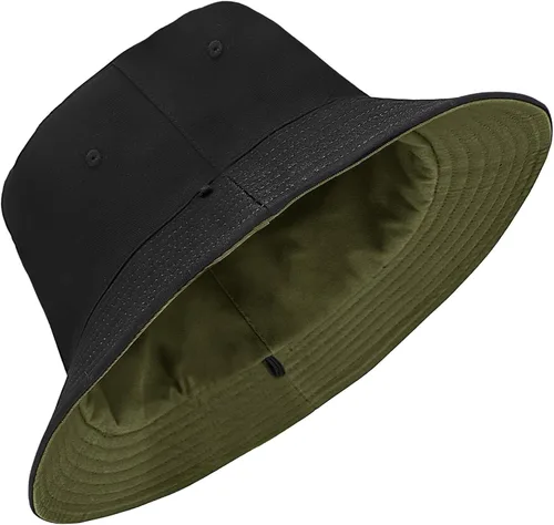 Miniatura 11 de Sombrero de pescador XXL grande de algodón para mujeres y hombres, cabeza grande, reversible, de gran tamaño, sombreros de pescador, unisex