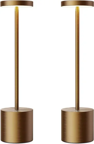 Miniatura 9 de SAKRINGT Lámparas de mesa inalámbricas recargables, luz de mesa LED portátil de 6000mAh operada con batería para restaurante al aire libre, paquete