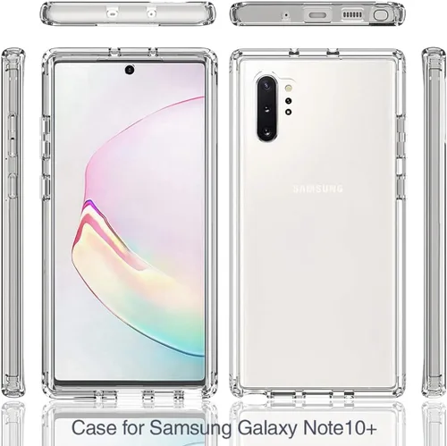 Miniatura 5 de Funda para teléfono Galaxy Note 10 Plus SM-N975U con protector de pantalla de vidrio templado, carcasa protectora de cuerpo completo transparente