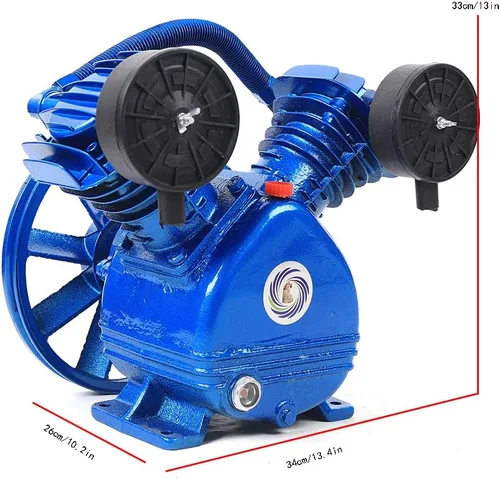 Miniatura 7 de Cabezal de bomba de compresor de aire, cabezal de reemplazo de bomba de compresor de aire tipo V 3HP para reparación de automóviles de fábrica