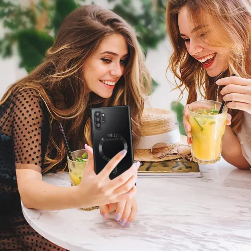 Miniatura 6 de AIGOMARA - Funda magnética para Samsung Galaxy Note 10 Plus de 6,8 pulgadas, color negro Wireless Charging Compatible, Flexible, Soft TPU