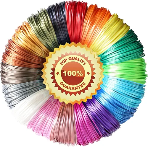 Miniatura 11 de Paquete de filamento PLA para impresión 3D 5 en 1: verde que brilla en la oscuridad, azul, púrpura y arco iris, multicolor, 0.55 libras por carrete