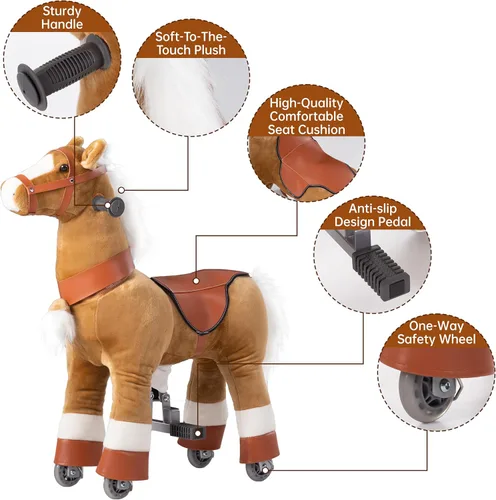 Miniatura 3 de Juguetes de Caballos para Montar, Juguetes de Caballos para Montar para Niños, Juguetes para Montar para Niños de 4-9 Años, Juguetes de Animales