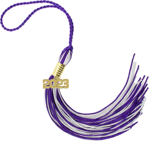 Miniatura 698 de Borla de graduación Aqua 2022, todos los colores escolares disponibles, fabricada en Estados Unidos