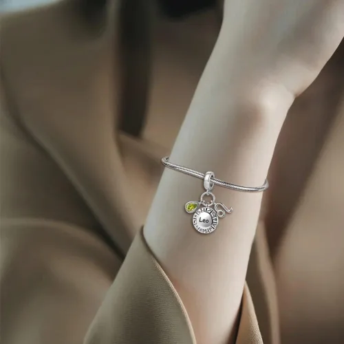 Miniatura 4 de QeenseKc 12 cuentas de cumpleaños con signo del zodíaco para pulsera Pandora