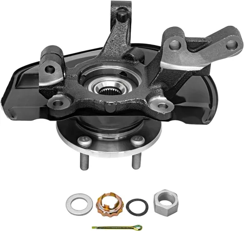 Miniatura 6 de Detroit Axle - Nudillos de dirección delanteros y bujes de rodamiento de rueda para Dodge Caliber Jeep Patriot Compass 2007-2017, 2008 2009 2010