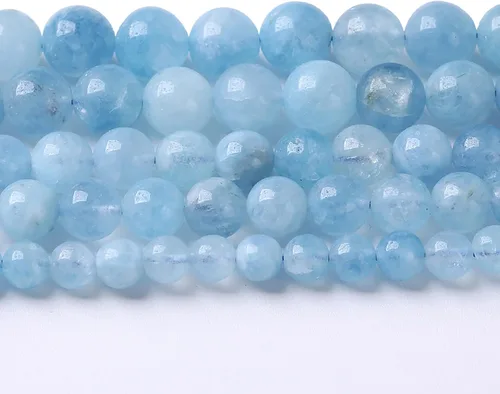 Miniatura 37 de 36 cuentas de calcedonia de jade rojo natural de 25/64 pulgadas (0.394 in), redondas sueltas, piedras preciosas energéticas curativas, para hacer