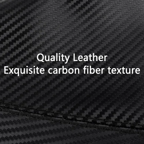 Miniatura 3 de Funda de Palanca de Cambio de Coche, Cubierta de Cambio de Marchas de Fibra de Carbono y Cuero para Prevención y Protección del Polvo, Accesorios