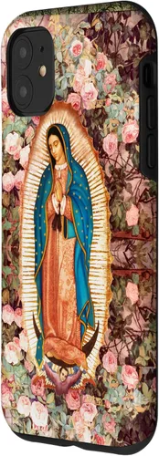 Miniatura 2 de Funda para iPhone 11 Lady of Guadalupe Rosas Rosas Flores Católica Virgen María