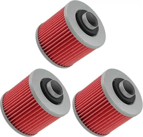Miniatura 7 de Caltric Paquete de 3 filtros de aceite compatibles con Yamaha Raptor 700R Yfm700R Yfm-700R 2006 2007 2008 2009 2010-2026