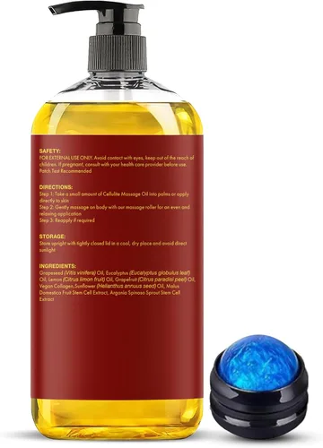 Miniatura 7 de Majestic Pure Aceite de masaje corporal reafirmante con colágeno, ayuda a suavizar la apariencia de la celulitis y mejorar la textura de la piel