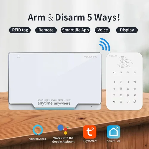 Miniatura 8 de Teclado para sistema de alarma antirrobo WiFi GSM, base de sistema de alarma para el hogar inteligente, kit de 12 piezas, sistema de alarma