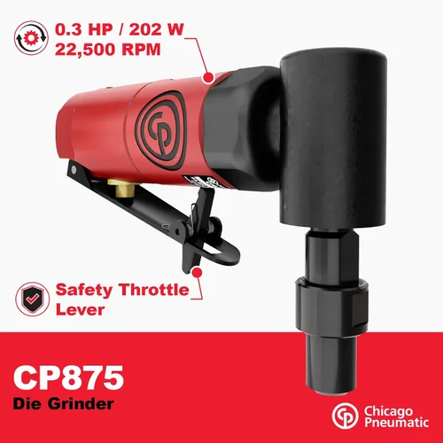 Miniatura 2 de Chicago Pneumatic CP875 – Amoladora neumática angular, 90 grados, 1/4 pulgada