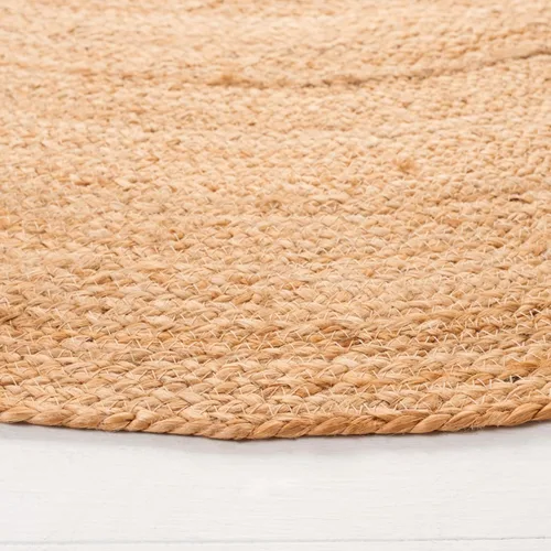 Miniatura 3 de SAFAVIEH Alfombra de área de la colección Natural Fiber – Alfombra redonda de 3 pies, natural, hecha a mano de yute trenzado, ideal para zonas