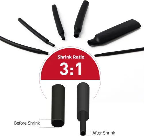 Miniatura 3 de Nilight 130 piezas kit de tubos termorretráctiles 3:1, tubo de manga adhesiva de doble pared, tubo para envoltura de cables y alambres eléctricos